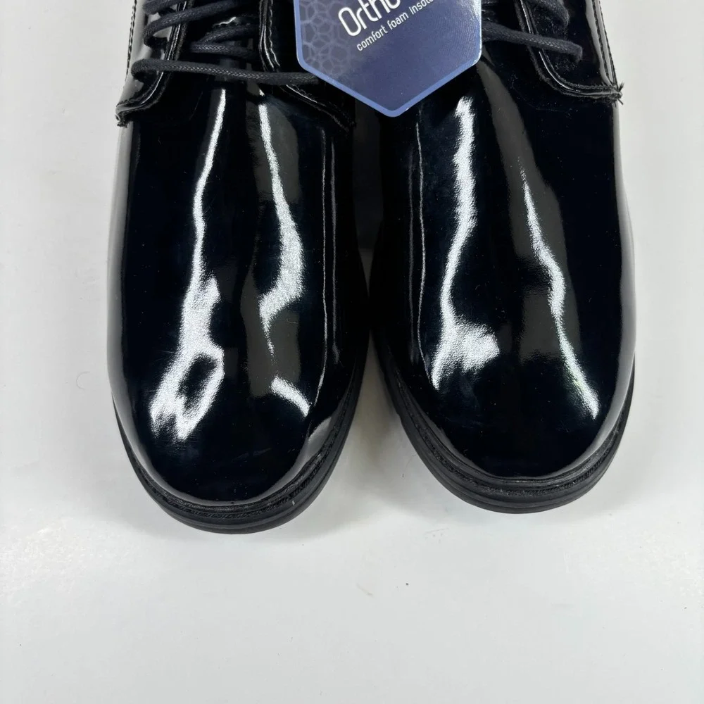 Original S.W.A.T. 118001 Men's US 10 Black High Gloss Dress Oxford Uniform Shoes